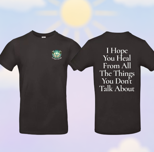 The Healing Silence Heren T-Shirt - Met Borstlogo & Ruglogo