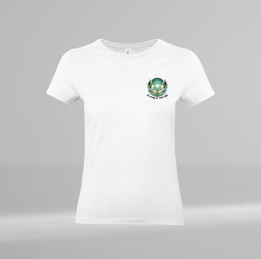 Je Mag Er Wel Zijn Dames T-Shirt - Met Borstlogo